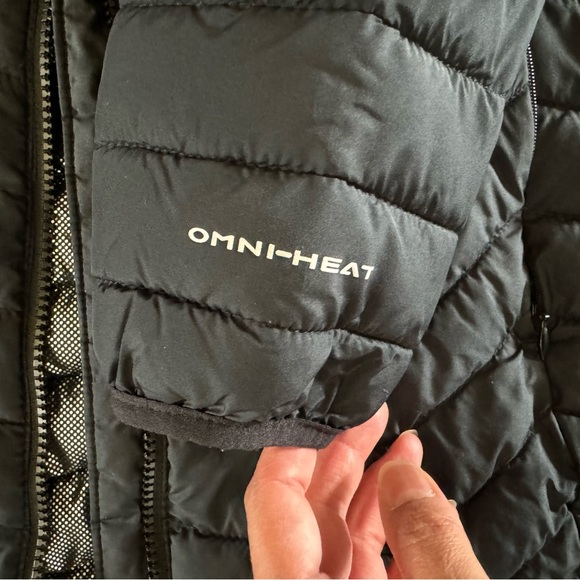 Columbia Black Puffer Jacket with Hood - Picture 4 of 7